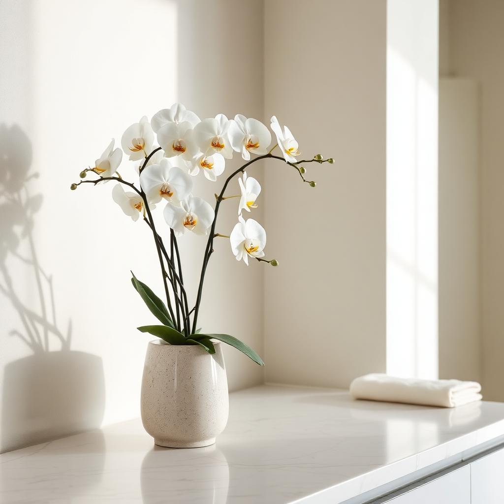 Fresh orchids spa detail